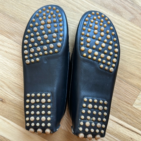 Avellini Loafer Driver Slip On Black Leather Size 6.5 - Picture 2 of 8